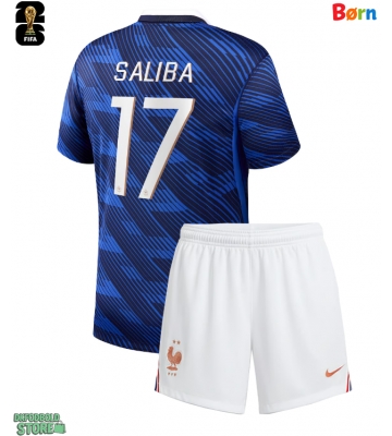 Frankrig William Saliba #17 Replika Babytøj Hjemmebanesæt Børn VM 2026 Kortærmet (+ Korte bukser)